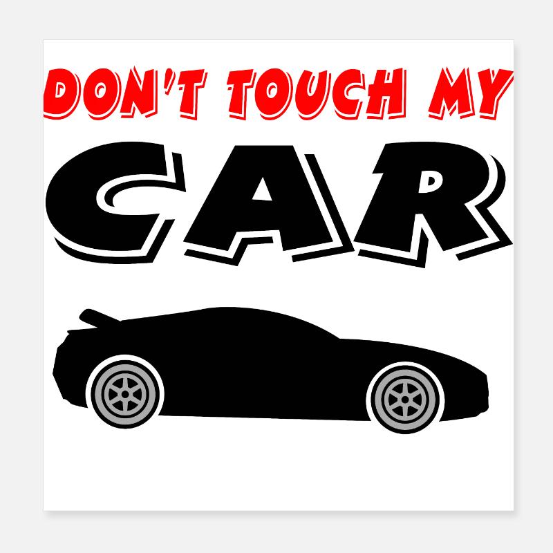 Voiture Poster 20 x 20 cm
