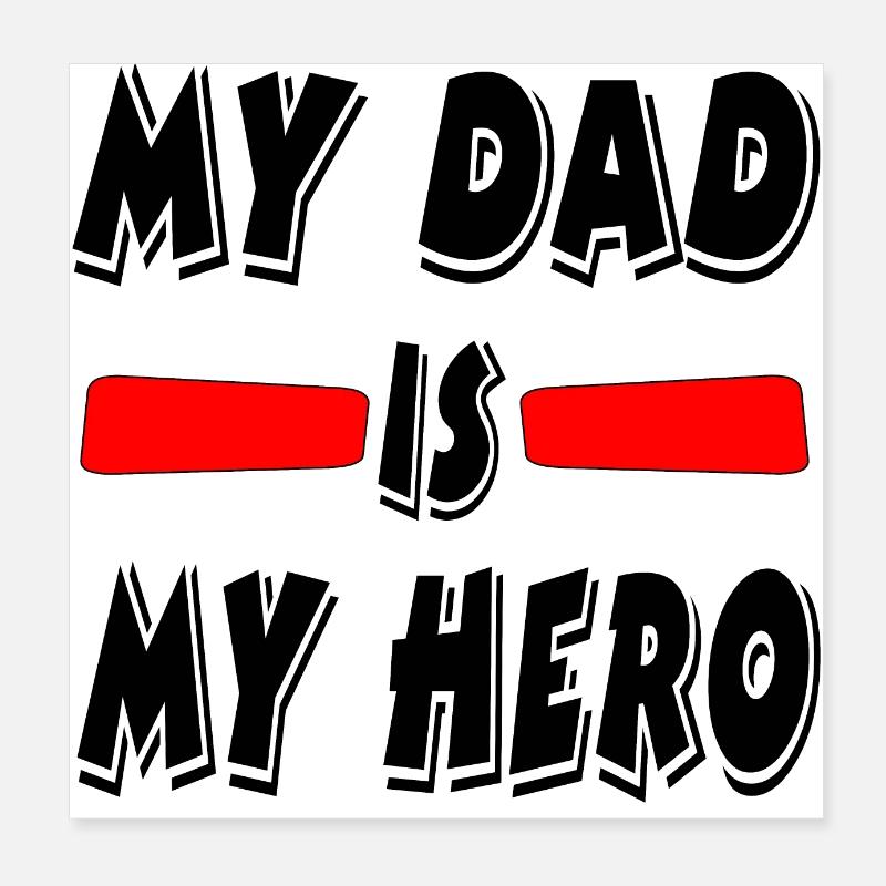 Vater Poster 20x20 cm