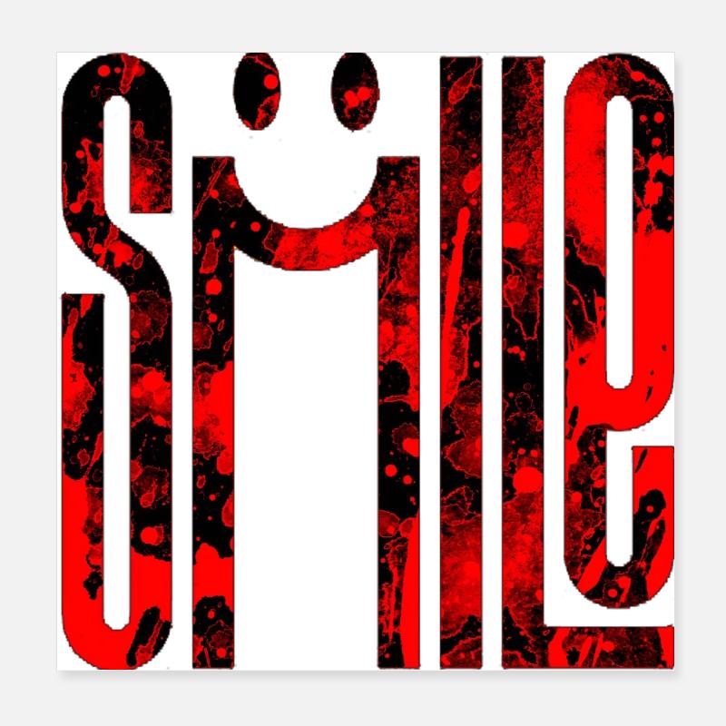 penser sourire pensées positives méditation heureuse Poster 20 x 20 cm