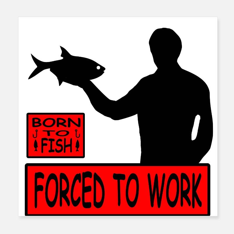 Pêche Poster 20 x 20 cm