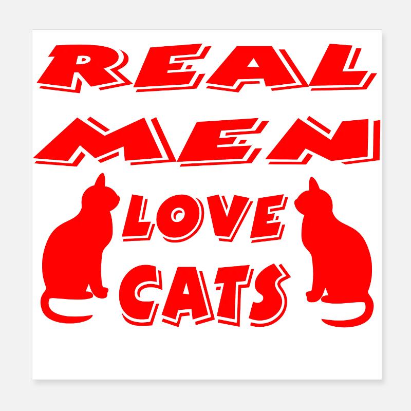 Katze Poster 20x20 cm