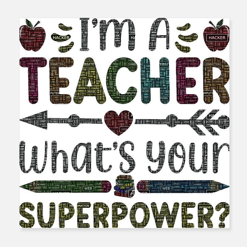 Étudiant 2023 Diplôme d’école d’enseignant d’étudiant du secondaire Poster 20 x 20 cm