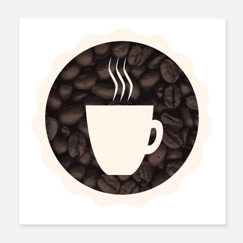 Fresh Coffee Poster 8" x 8" (20x20 cm)
