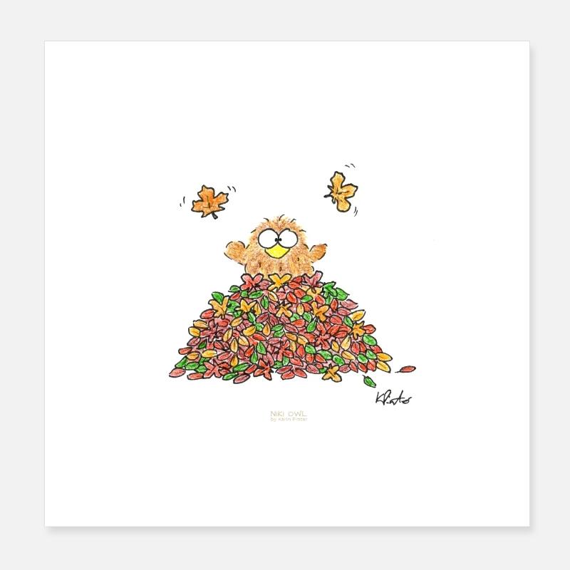 Autumn Joy Poster 8" x 8" (20x20 cm)