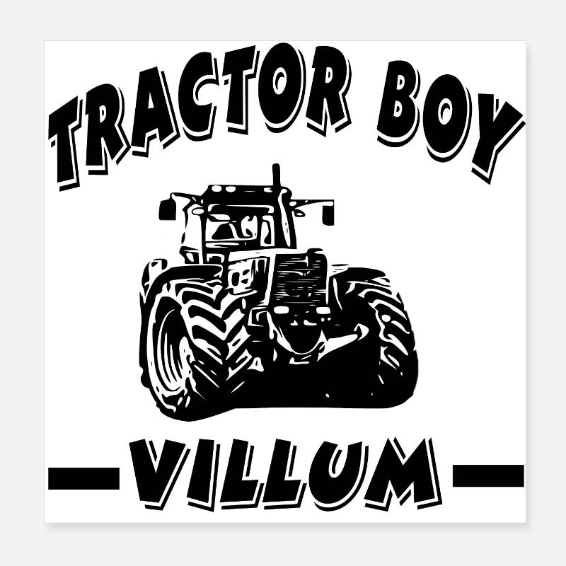 Tracteur Poster 20 x 20 cm