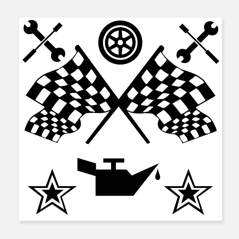 automobile Poster 8" x 8" (20x20 cm)