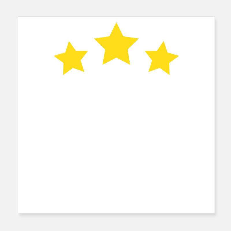 32e anniversaire étoilé Poster 20 x 20 cm