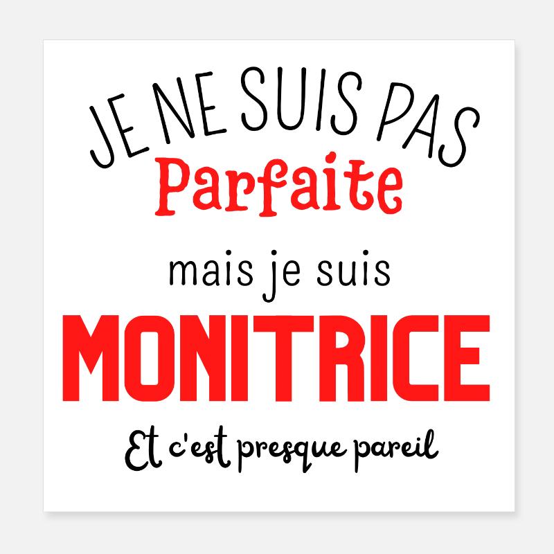 Nicht perfekt, aber Instruktor Poster 20x20 cm