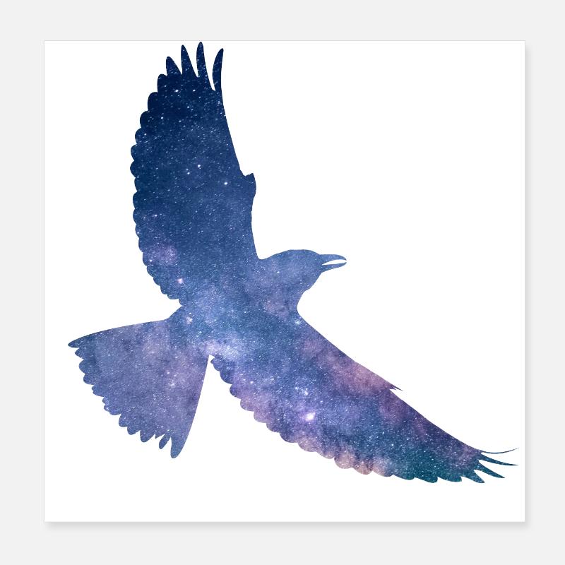 Oiseau de l’espace Poster 20 x 20 cm