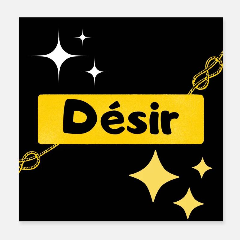 Désir Poster 20 x 20 cm