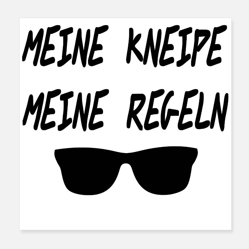 Kneipe Poster 20x20 cm