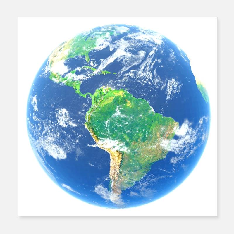 Jordens planet Poster 20x20 cm