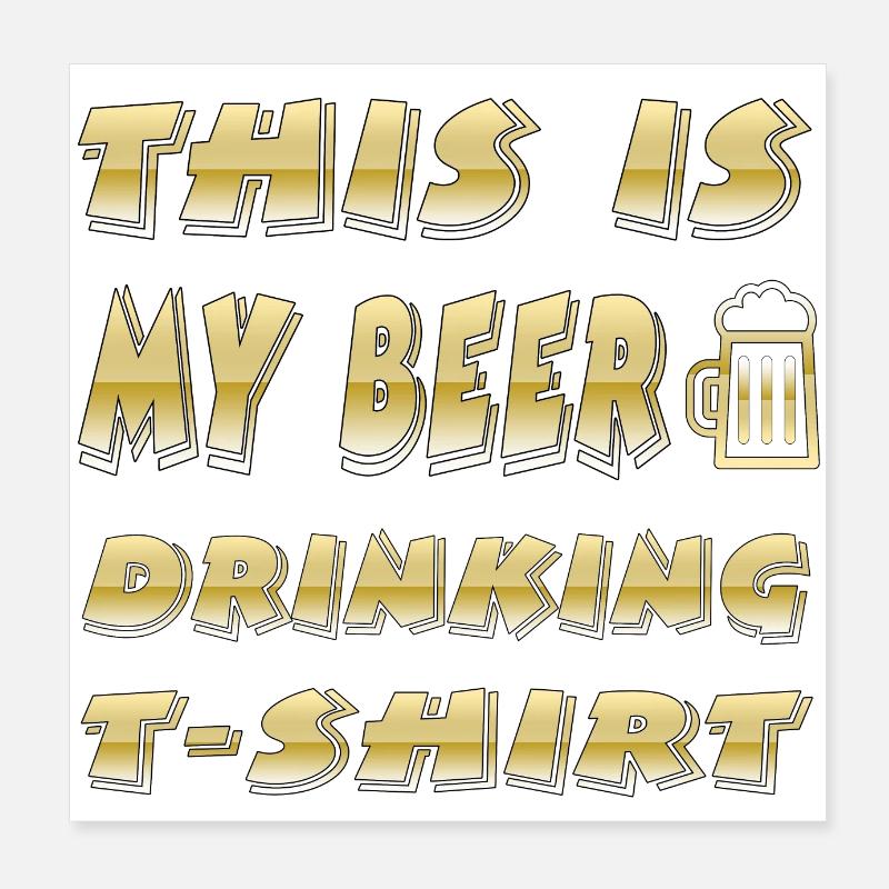 Beer Poster 8" x 8" (20x20 cm)