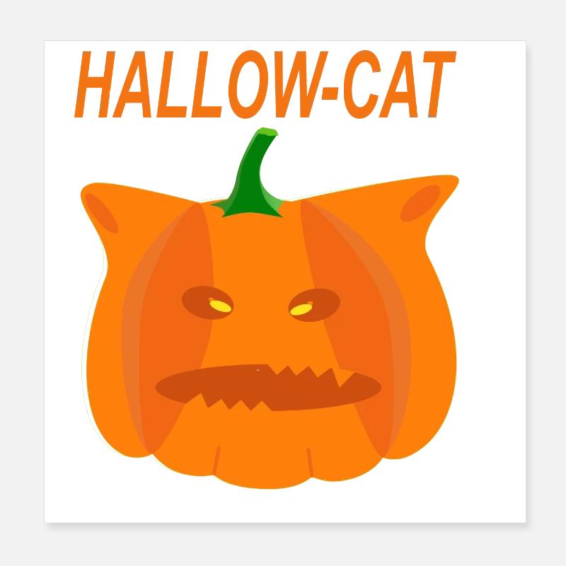 Hallow CAT Poster 20x20 cm
