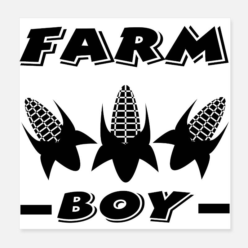 Farm Poster 8" x 8" (20x20 cm)