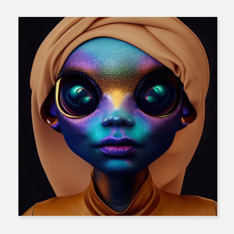 Rêver de couleur de peau Poster 20 x 20 cm