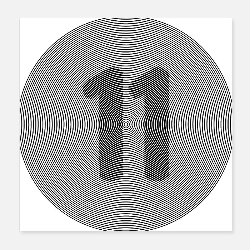 11 Poster 8" x 8" (20x20 cm)