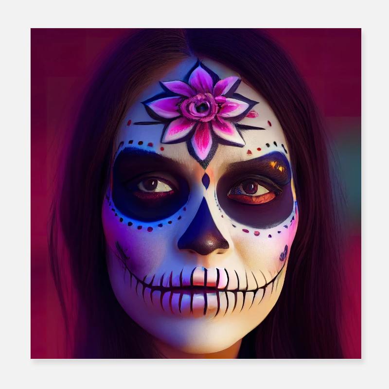 Dream about Dia de los Muertos Poster 8" x 8" (20x20 cm)