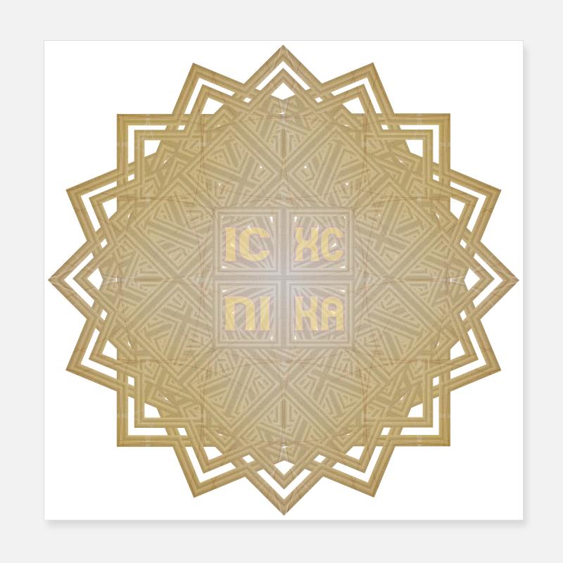 Star IC XC NIKA Poster 8" x 8" (20x20 cm)