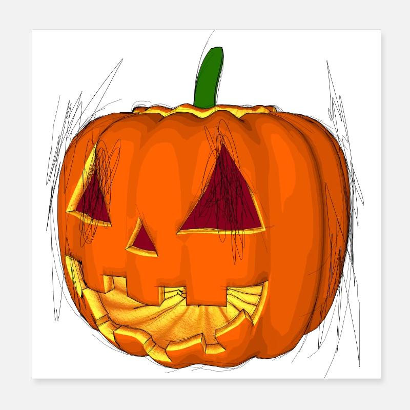 Hallloween Poster 8" x 8" (20x20 cm)