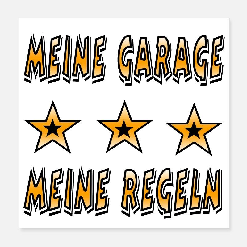 Garage Poster 20x20 cm