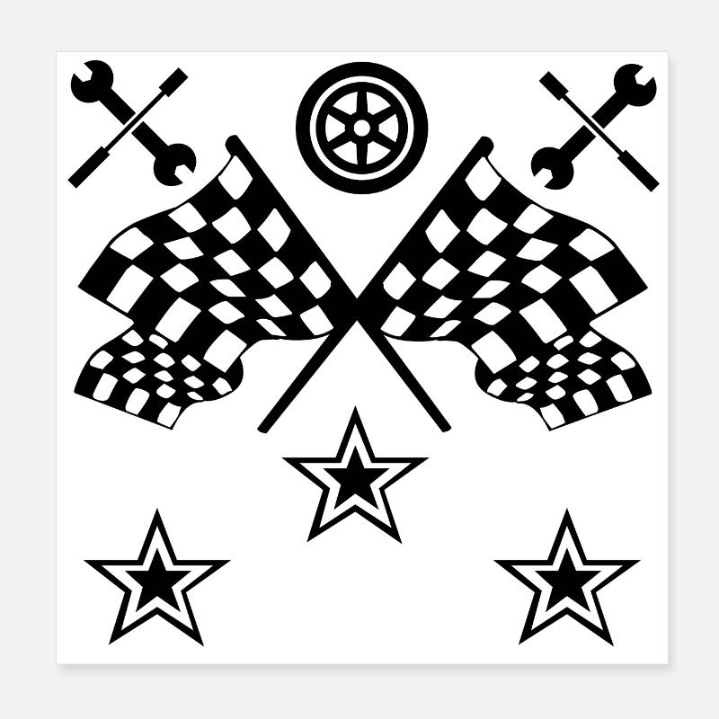 Car Poster 8" x 8" (20x20 cm)