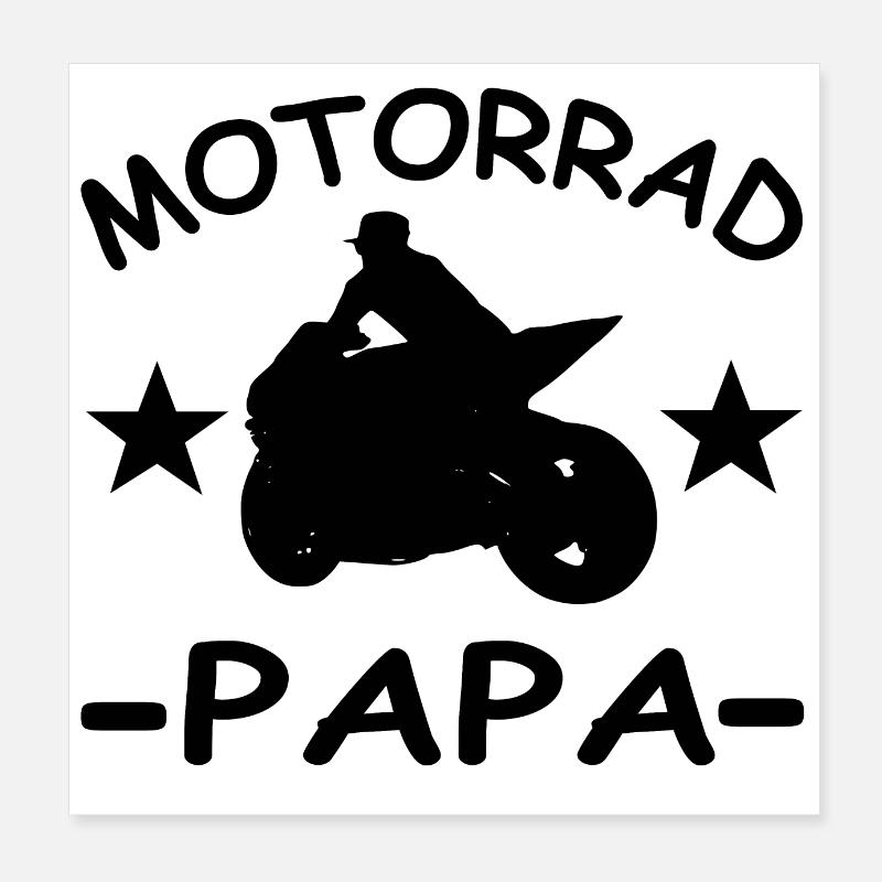 Motorrad Poster 20x20 cm