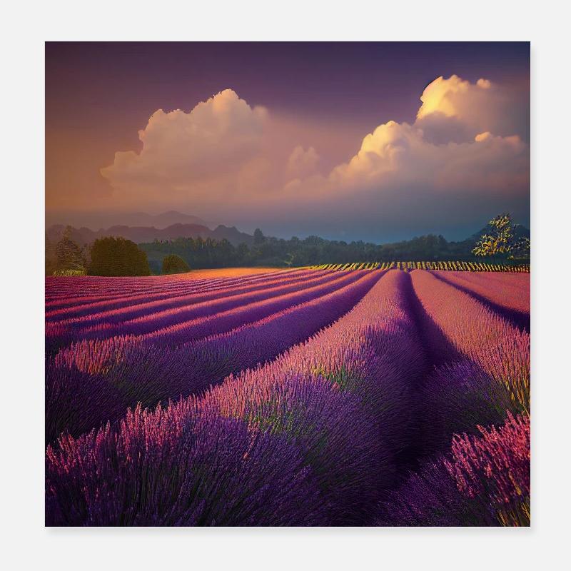 Dream about lavender Poster 8" x 8" (20x20 cm)