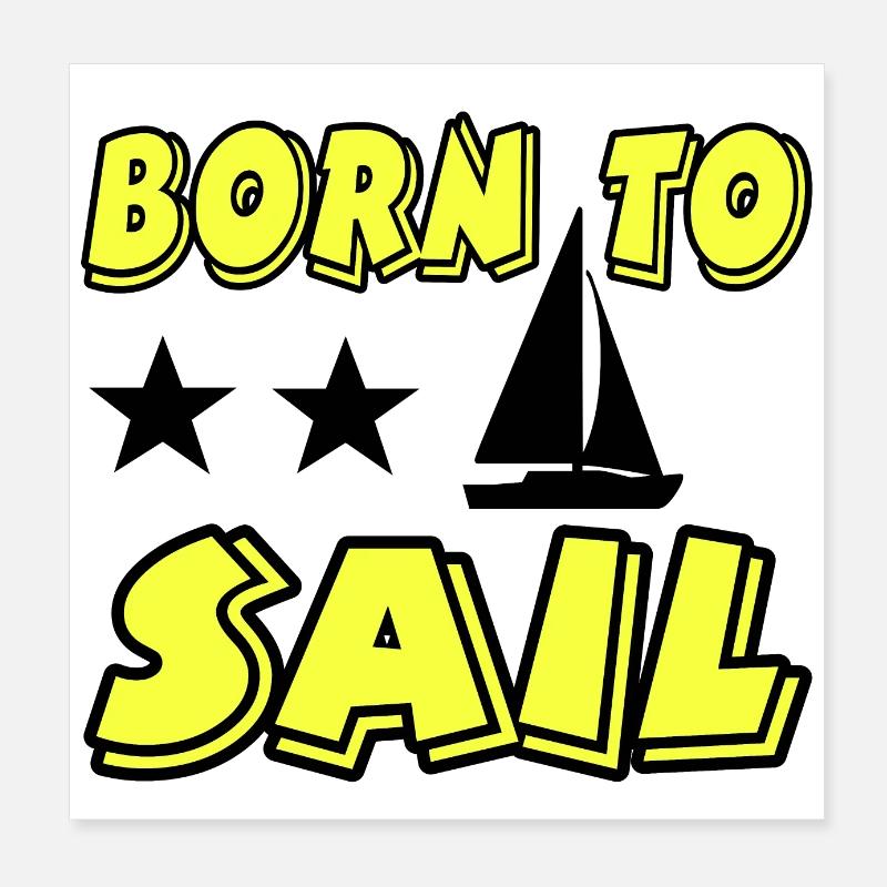 Sail Poster 8" x 8" (20x20 cm)