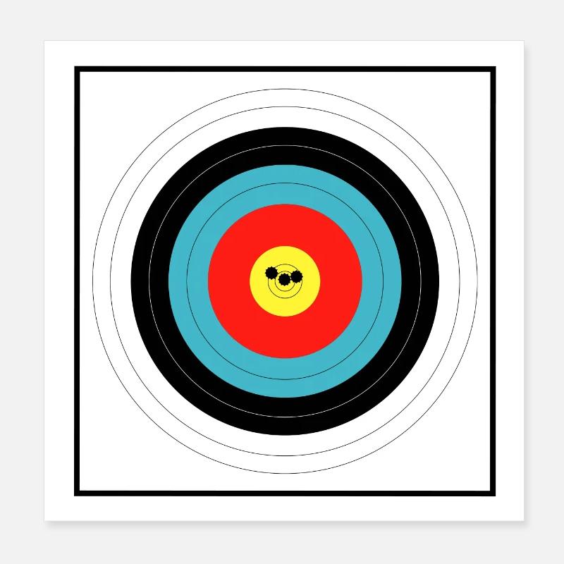 Groupement cible de tireurs d’élite Poster 20 x 20 cm