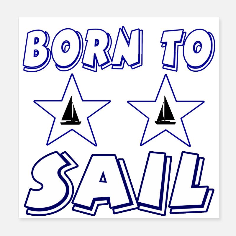 Sail Poster 8" x 8" (20x20 cm)