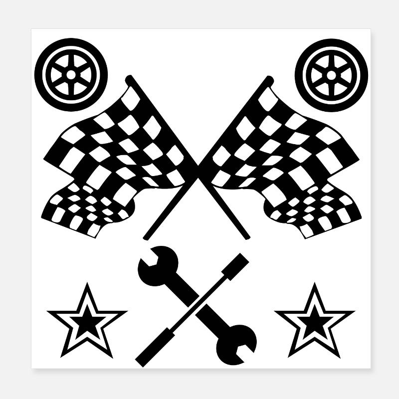 Auto Poster 20x20 cm