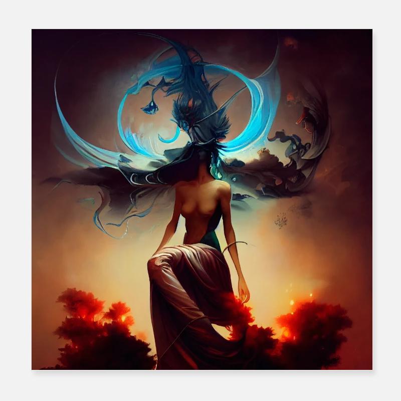 ARTWORK SPIRITUAL _04 Poster 8" x 8" (20x20 cm)