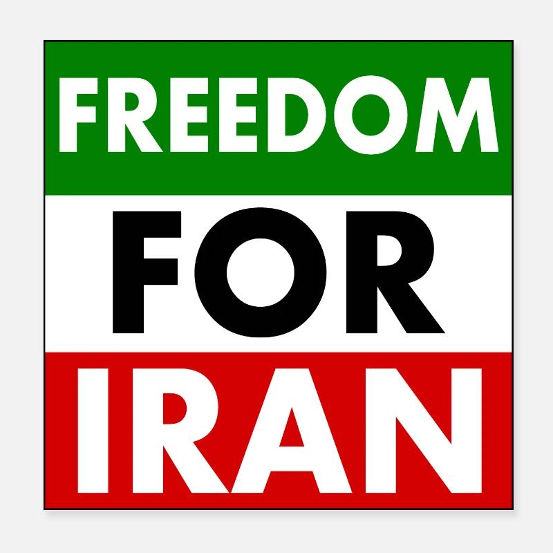 Freedom for iran Poster 20x20 cm