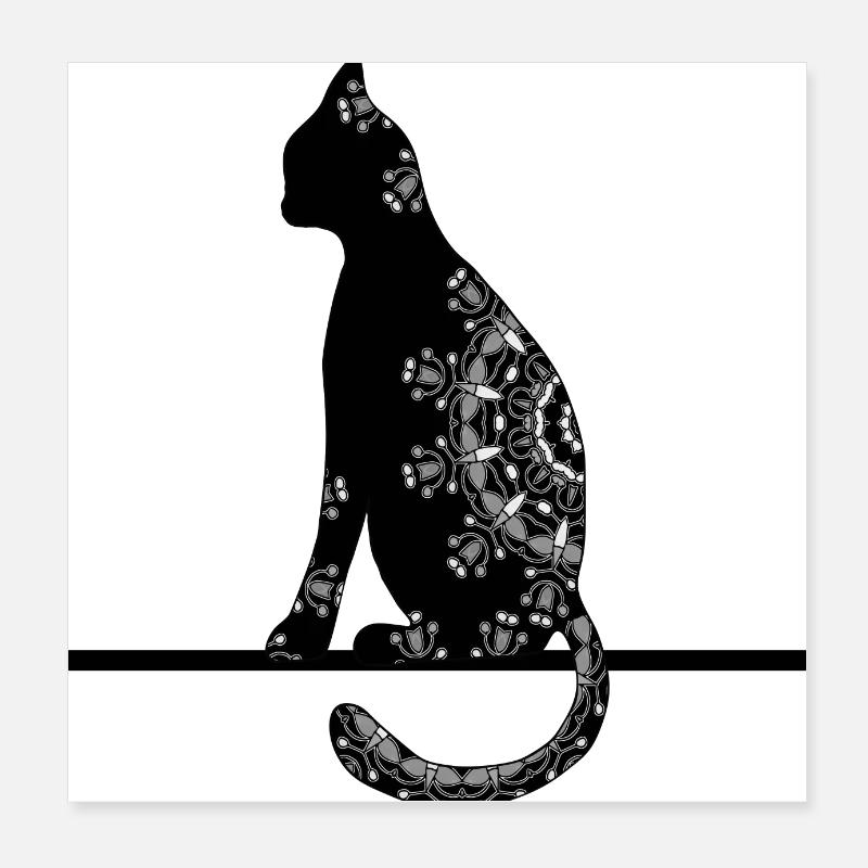 Chat Poster 20 x 20 cm