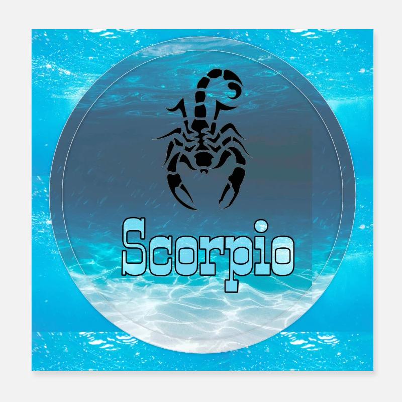 scorpio Poster 8" x 8" (20x20 cm)
