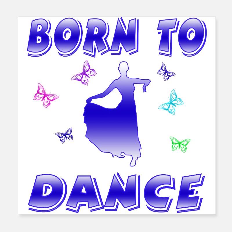 Dance Poster 8" x 8" (20x20 cm)