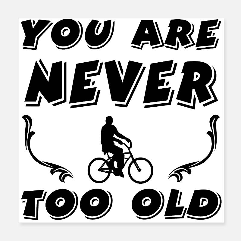 Fahrrad Poster 20x20 cm