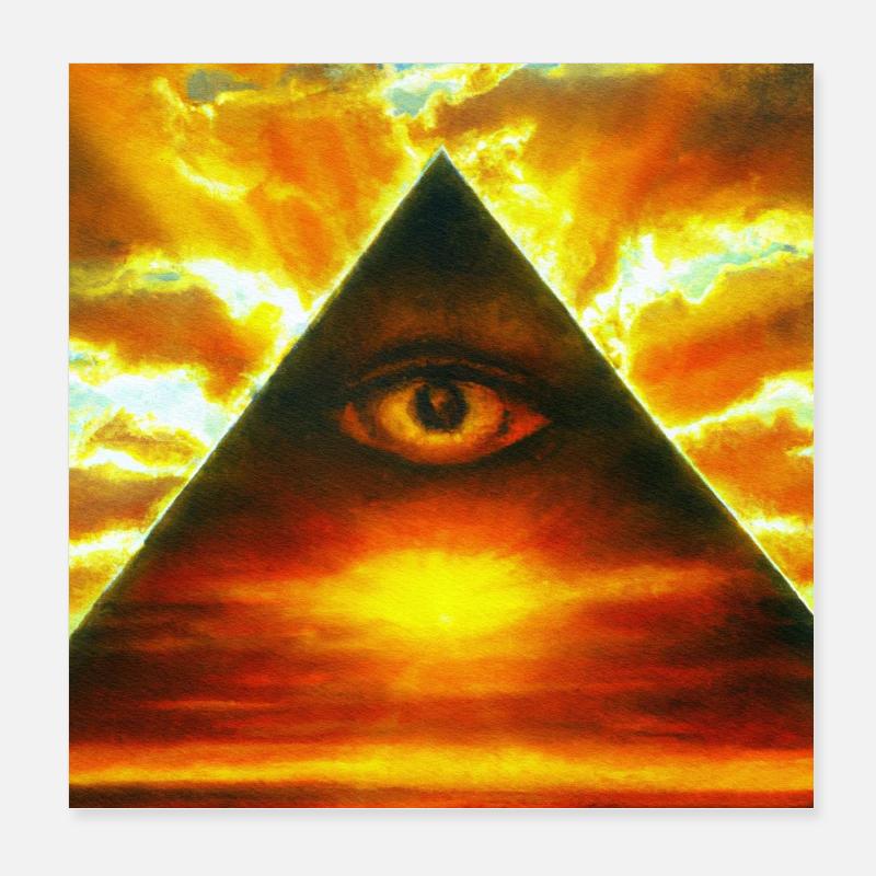 Solar Eye Poster 8" x 8" (20x20 cm)