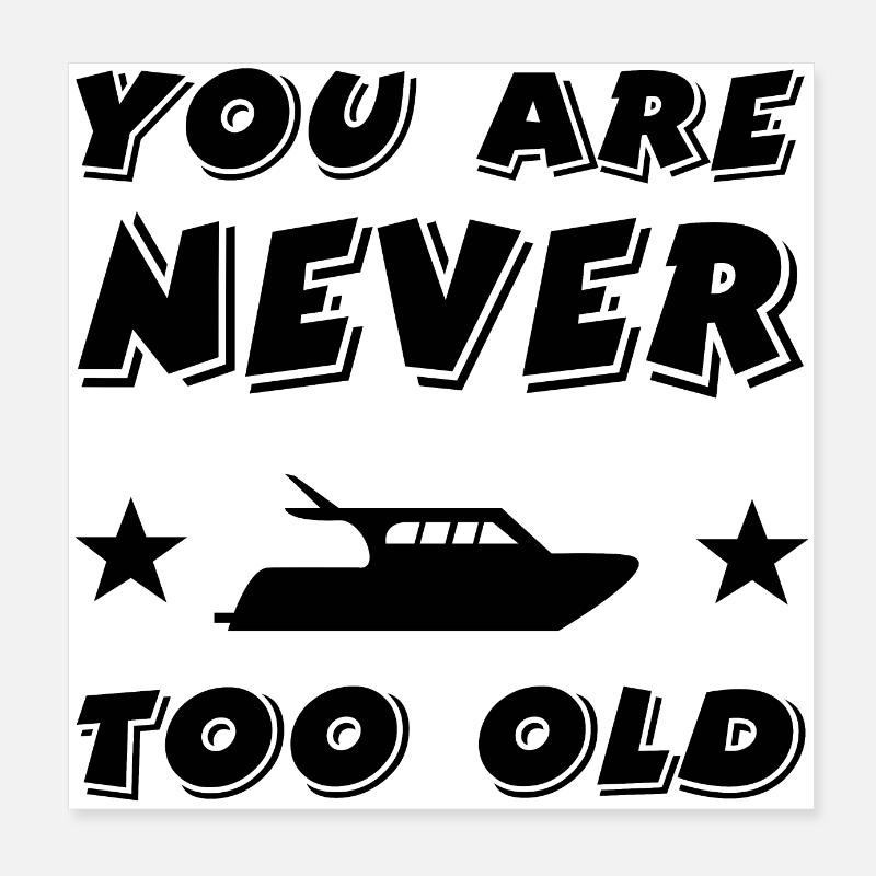 Boot Poster 20x20 cm