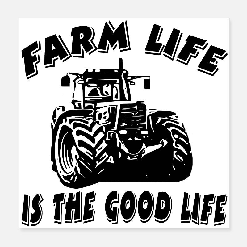 Ferme Poster 20 x 20 cm