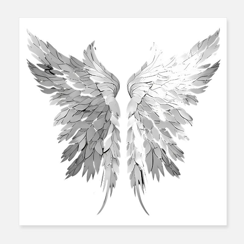 Les ailes de l’ange Poster 20 x 20 cm