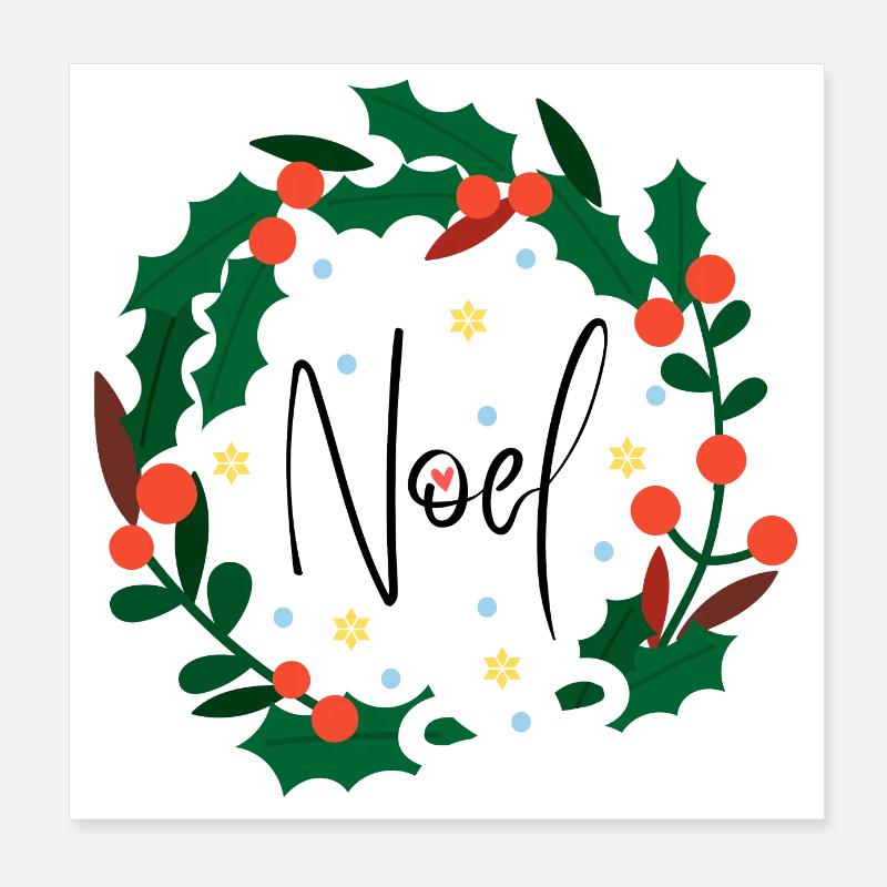 NOEL Poster 20 x 20 cm