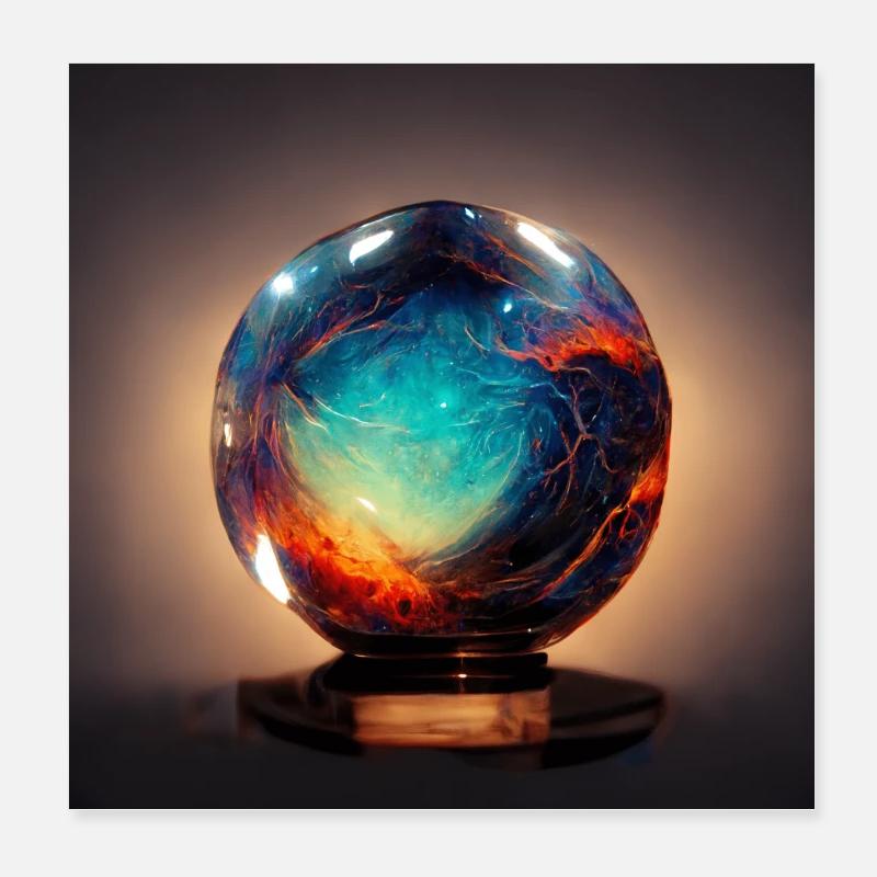 Supernova in a crystal ball version 1 Poster 8" x 8" (20x20 cm)