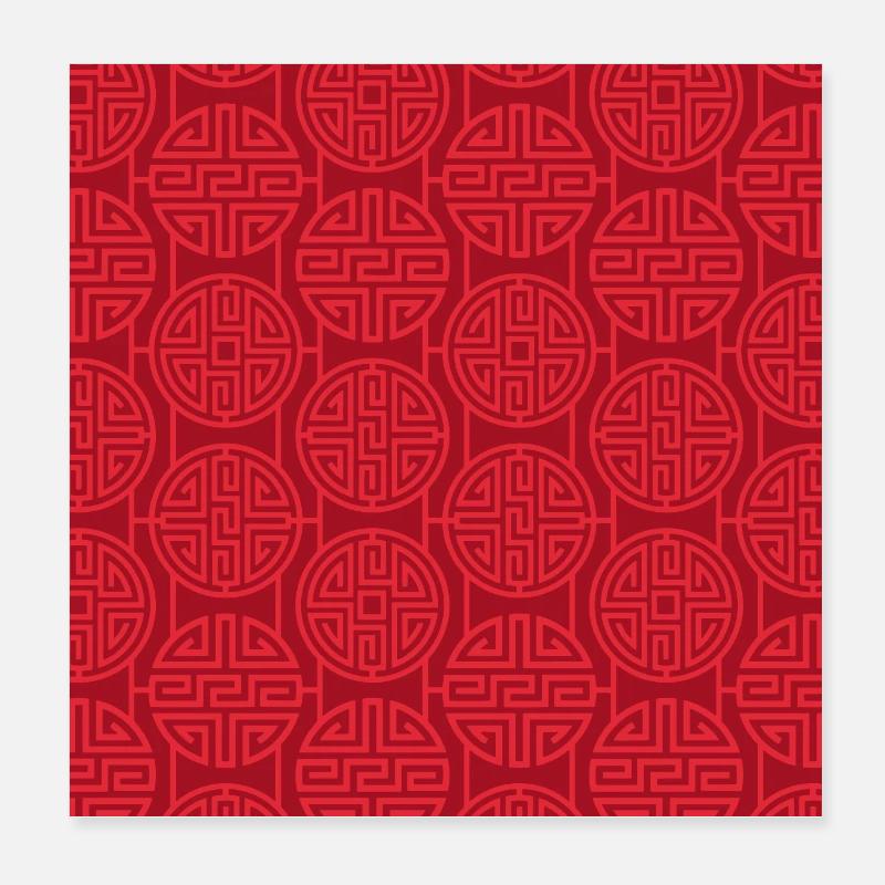 Modèle chinois Poster 20 x 20 cm