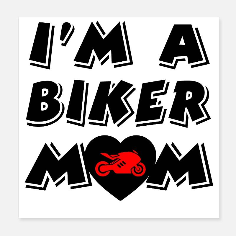 Motorrad Poster 20x20 cm