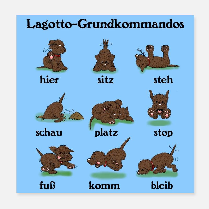 Commandes3 3 - Poster 20 x 20 cm - blanc