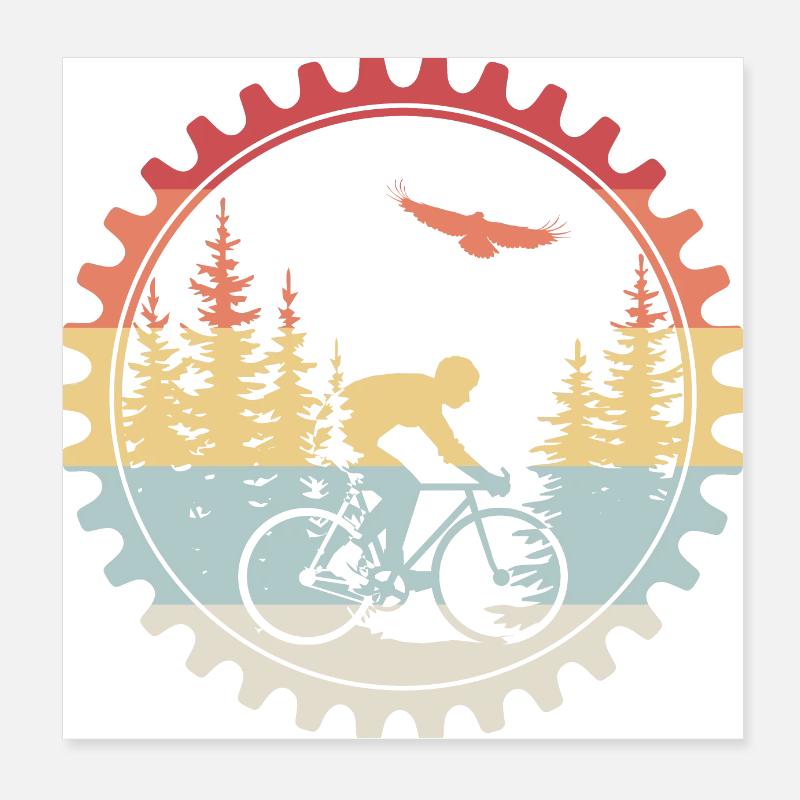 Vélo Poster 20 x 20 cm