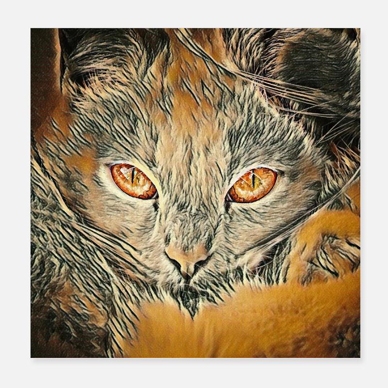 Lohfarben Poster 20x20 cm