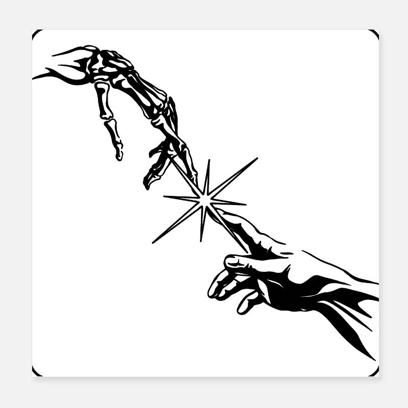 Hallo Poster 20x20 cm